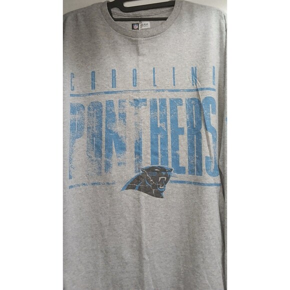 Carolina Panthers NFL Team Apparel Long Sleeve T-Shirt Men's Medium Gray EUC - Picture 2 of 5
